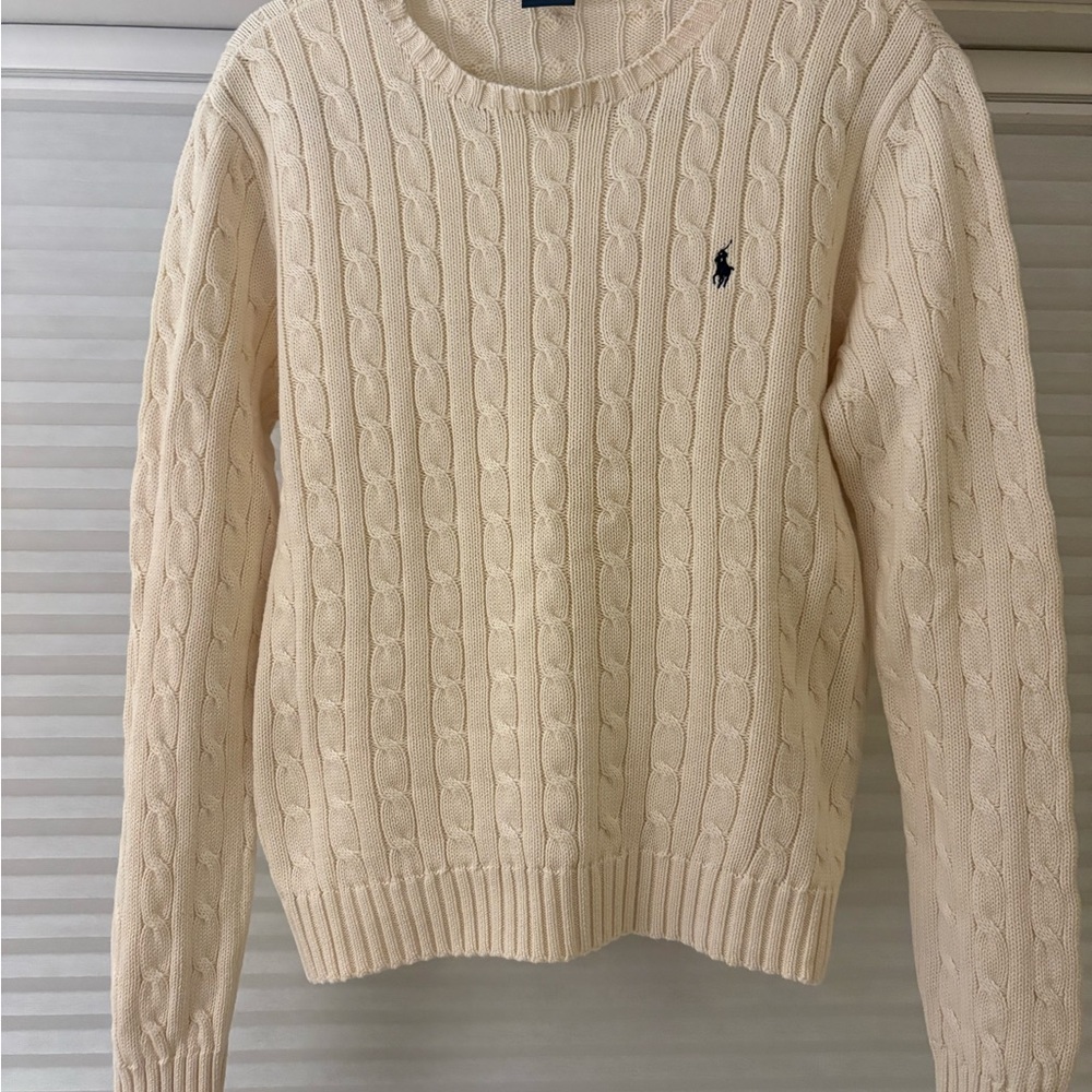Ralph Lauren Creamy Cable Knit Sweater